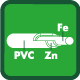 PVC-Zn-Fe